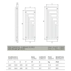 Electric Steel Towel Warmer with Modern Design Made in Italy - Potentia Viadurini