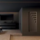 Electric Steel Towel Warmer with Modern Design Made in Italy - Potentia Viadurini