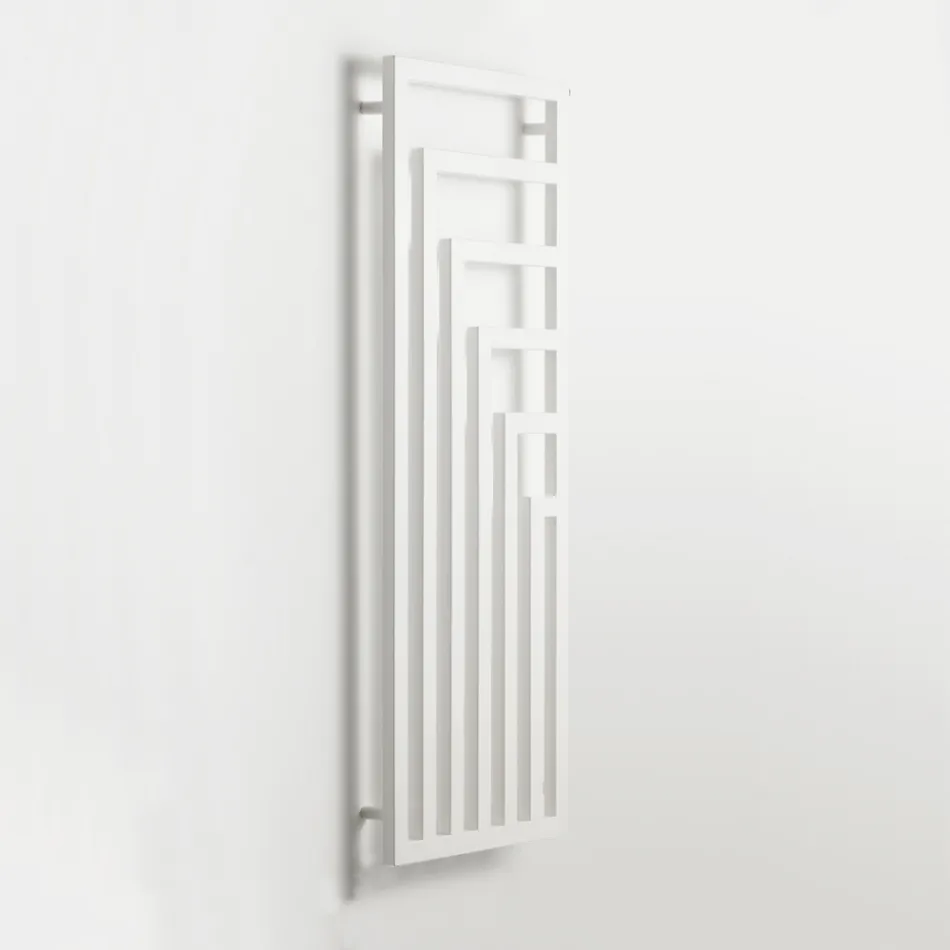 Electric Towel Warmer in Steel with a Modern Design Made in Italy - Potentia Viadurini