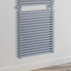Electric Towel Warmer in Steel Aluminium Finish Made in Italy - Brioches Viadurini