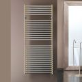 Electric Towel Warmer in Steel Chrome and Gold Finish Made in Italy - Laura