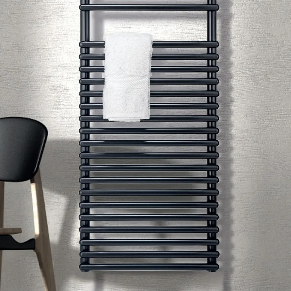 Electric towel warmer made of carbon steel - soft Viadurini