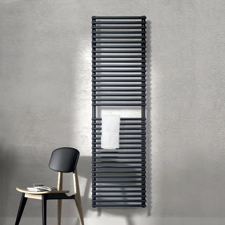 Electric towel warmer made of carbon steel - soft Viadurini