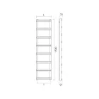 Hydraulic towel warmer with vertical collectors Made in Italy - Ginger Viadurini