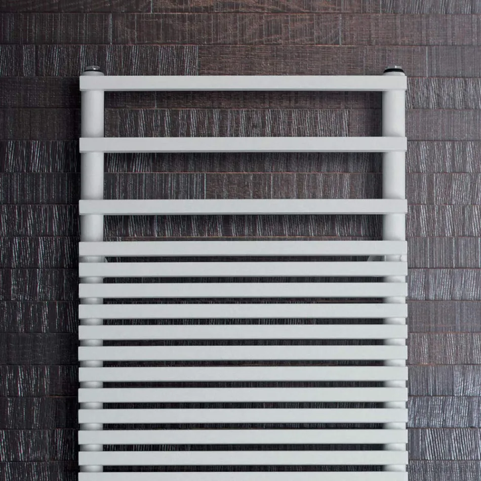 Hydraulic Towel Warmer with Carbon Steel Structure Made in Italy - Cream Viadurini