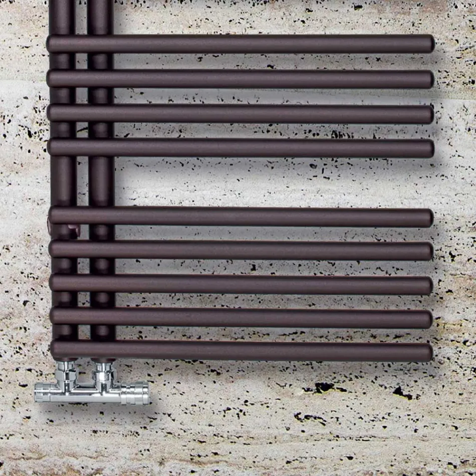 Carbon Steel Hydraulic Towel Warmer Made in Italy - Sour Cherries Viadurini