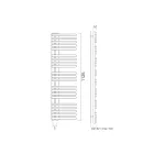 Carbon Steel Hydraulic Towel Warmer Made in Italy - Sour Cherries Viadurini