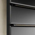 Black Carbon Steel Hydraulic Towel Warmer Made in Italy - Carezza Viadurini