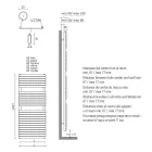 Hydraulic Towel Warmer in Carbon Steel Ochre Made in Italy - Tepore Viadurini