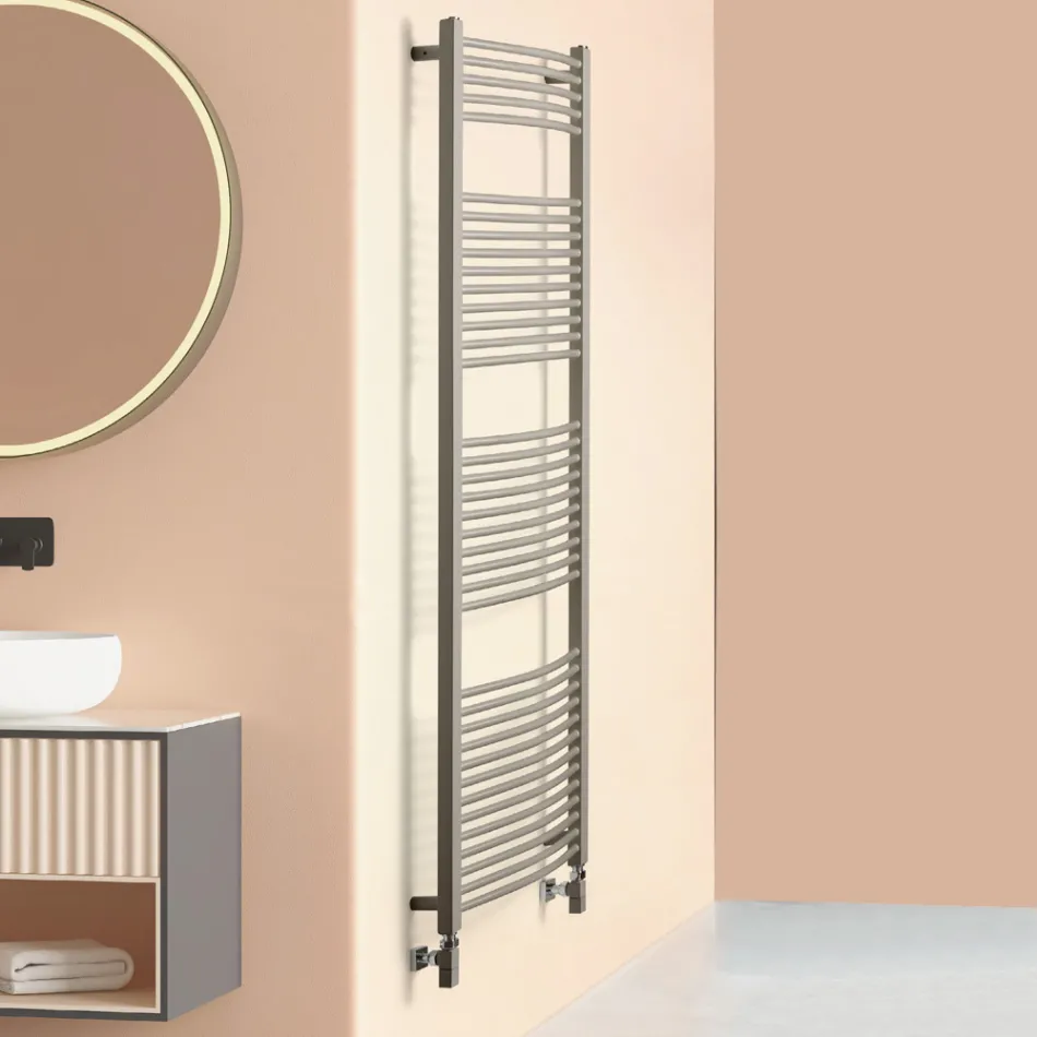 Hydraulic Steel Towel Warmer in Different Colours Made in Italy - Ibis Viadurini