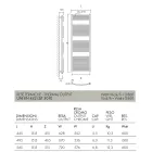 Hydraulic Steel Towel Warmer in Different Colours Made in Italy - Ibis Viadurini