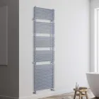 Hydraulic Towel Warmer in Steel Aluminium Finish Made in Italy - Brioches Viadurini