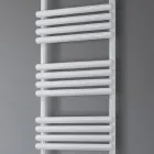 Hydraulic Towel Warmer in Steel Pure White Finish Made in Italy - Lemon Viadurini