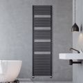Hydraulic Towel Warmer in Steel with Jet Black Finish Made in Italy - Brownies