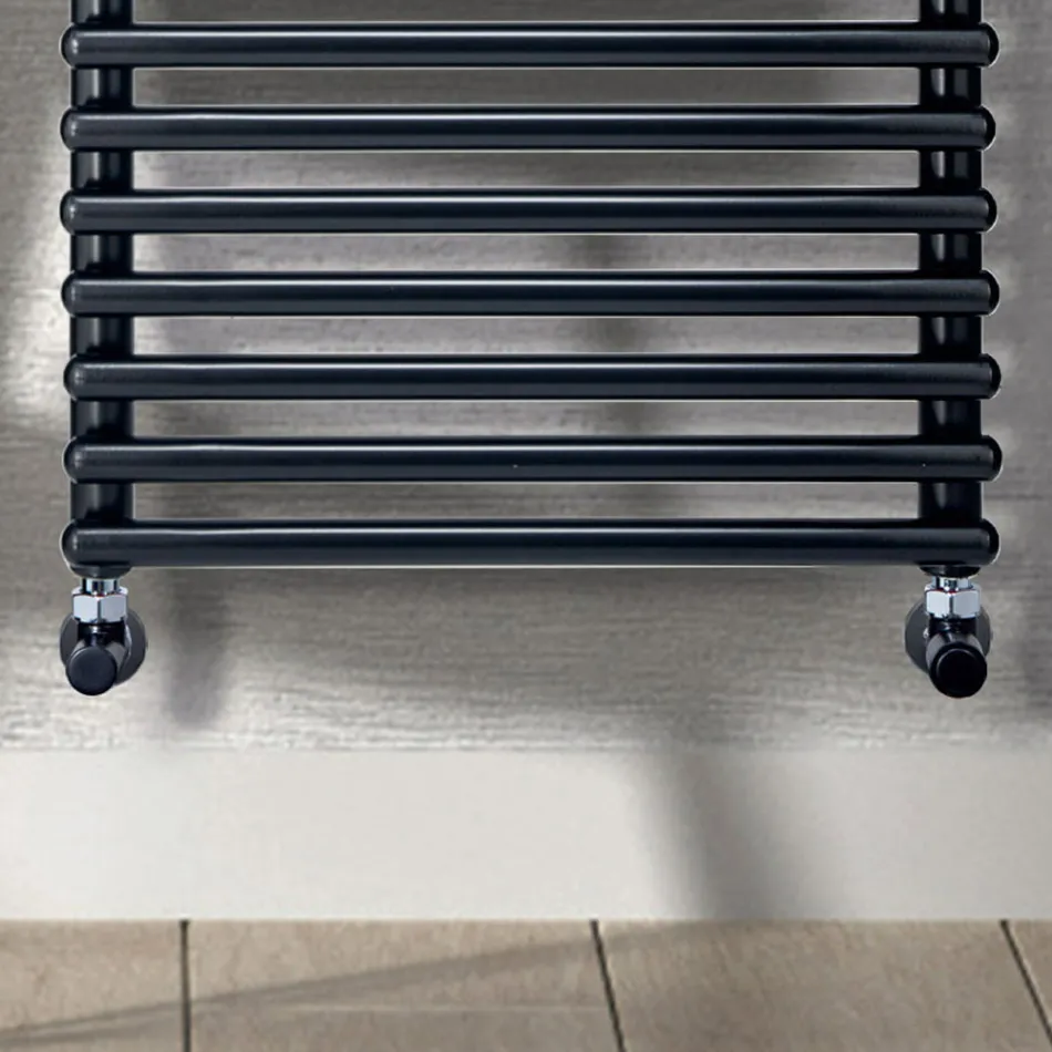 Hydraulic towel warmer made of carbon steel - soft Viadurini