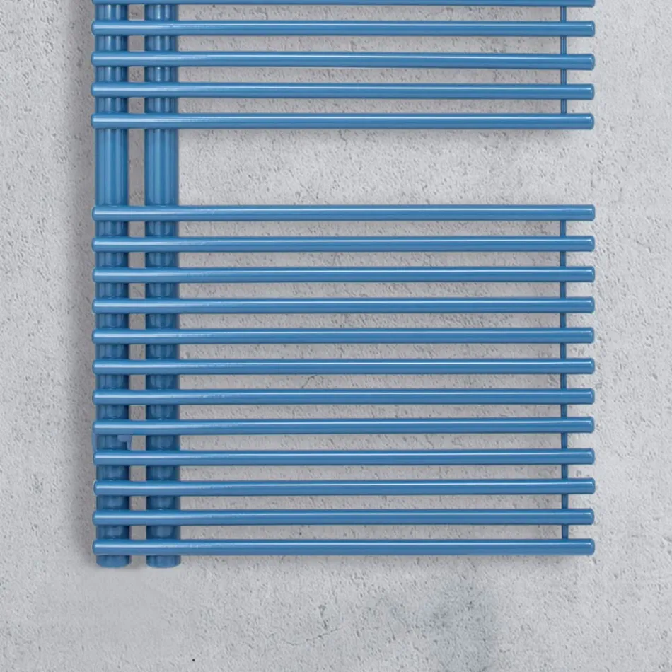 Carbon Steel Towel Warmer with Electric System - Peanuts Viadurini