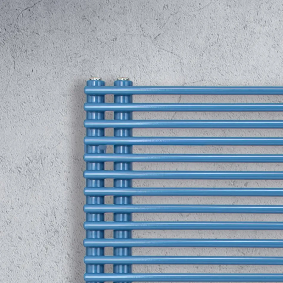 Carbon Steel Towel Warmer with Mixed System - Peanuts Viadurini