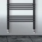 Steel Towel Warmer with Hydraulic System Made in Italy - Rum Viadurini