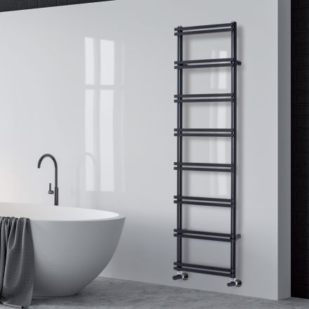 Mixed Towel Warmer with Vertical Manifolds Made in Italy - Ginger Viadurini