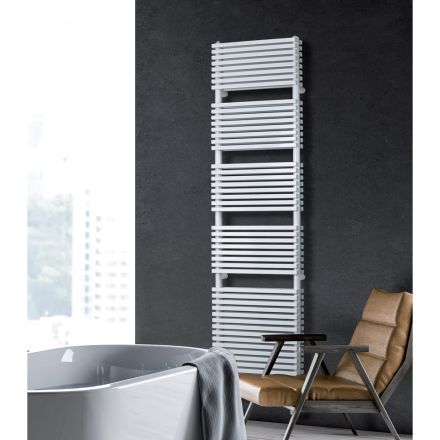 Mixed Towel Warmer with Double Section of Horizontal Elements - Pudding Viadurini