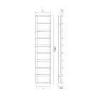 Mixed Towel Warmer with Circular Elements Made in Italy - Strawberry Viadurini