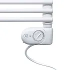 Mixed Towel Warmer with Square Elements Made in Italy - Almonds Viadurini