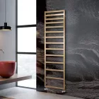 Mixed Towel Warmer with Simple Queues in Steel Made in Italy - Pistachio Viadurini