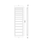 Mixed Towel Warmer with Simple Queues in Steel Made in Italy - Pistachio Viadurini