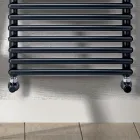 Mixed Towel Warmer Made in Carbon Steel - Soft Viadurini