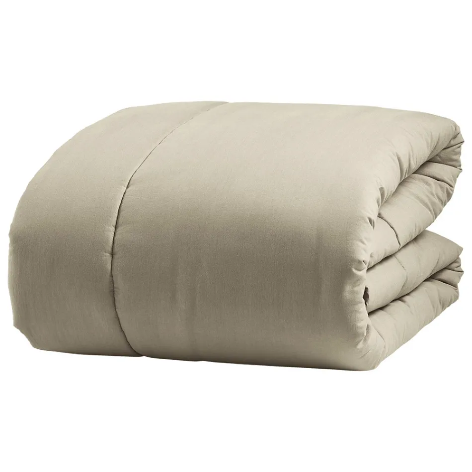 350 gr/m2 Double Bed Warmer in Pure Garment-Dyed Cotton - Delicacy Viadurini