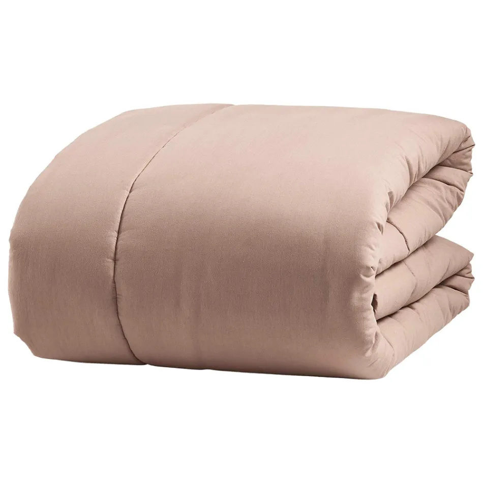 350 gr/m2 Double Bed Warmer in Pure Garment-Dyed Cotton - Delicacy Viadurini