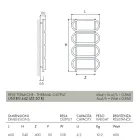 Electric Towel Warmer Ladder Round Colored Steel Made in Italy - Chain Viadurini