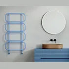 Hydraulic Towel Warmer Ladder in Colored Flat Steel Made in Italy - Chain Viadurini