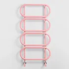 Round Colored Steel Hydraulic Towel Warmer Ladder Made in Italy - Chain Viadurini