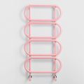 Round Colored Steel Hydraulic Towel Warmer Ladder Made in Italy - Chain