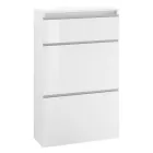 Shoe Cabinet White or Anthracite 3 Doors Sustainable Wood Design - Emanuelito Viadurini