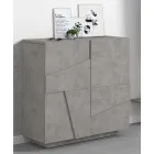 Indoor Shoe Cabinet with 2 Melamine Doors Made in Italy - Naditza Viadurini