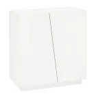 Shoe Cabinet for Lounge with 2 Doors in Melamine Made in Italy - Popilio Viadurini