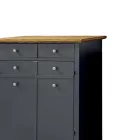 Shoe rack in Toulipier veneered wood Made in Italy - Visnus Viadurini