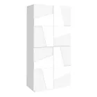Indoor Melamine Shoe Cabinet with 4 Doors Made in Italy - Naditza Viadurini