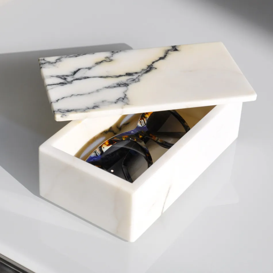 Marble Glasses Box Made in Italy - Kenna Viadurini