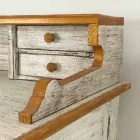 Handmade Writing Desk in Solid Wood with 4 Drawers Made in Italy - Amela Viadurini