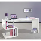White or Slate Desk in Italian Design Wood 3 Sizes - Michel Viadurini