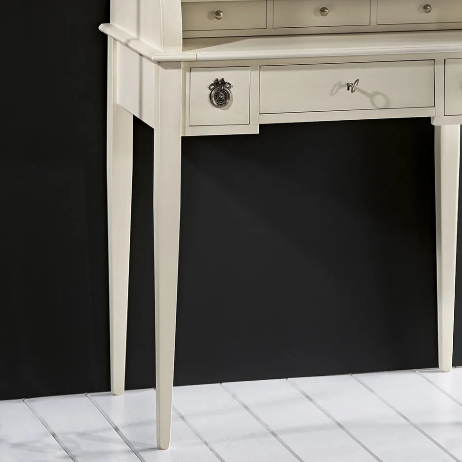 Desk with 6 External Drawers, 3 Internal Drawers and 1 Compartment Made in Italy - Marte Viadurini