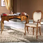 Luxury Wooden 5 Drawer Lounge Desk Made in Italy - Caligola Viadurini