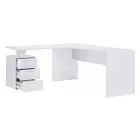 Angular Office Desk in Melamine Wood 2 Finishes - Analuisa Viadurini