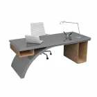Wooden office desk and Adamantx® Bridge, made in Italy Viadurini