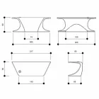 Modern office desk produced in Italy, Cerami Viadurini