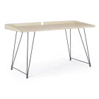 Design Desk in Steel and Wood Top Insudtrial Style - Secretary Viadurini