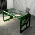 Modern design Solid Surface office desk Illa, made in Italy
